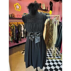 Vintage Y2K Taboo Black Bow Dress Size M